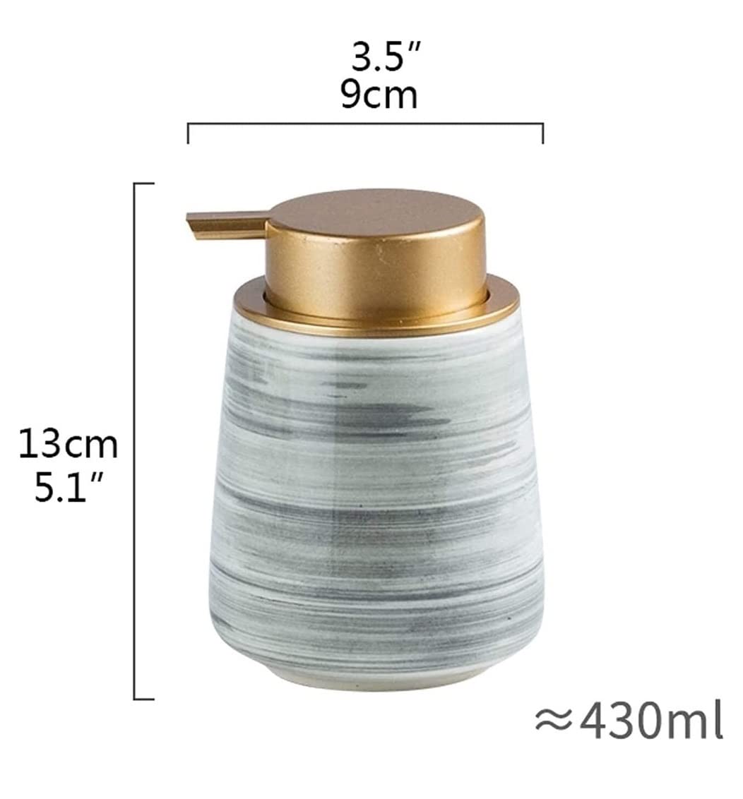 Dozownik mydła, kuchni Dozownik Mydła, W Płynie 430 Ml, Balsamu Ceramicznego Do Toalety łazienkowe dozowniki(B)