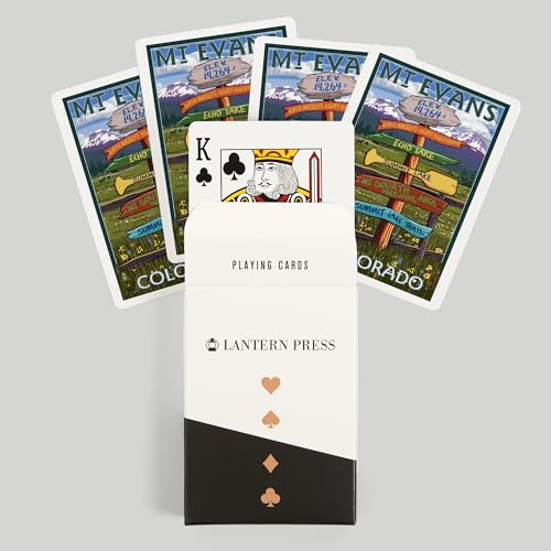 Baraja de 52 cartas tamaño póker Mt. Evans Colorado miniatura 6