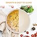 ShineMe Salad Bowl with Lid, Natural Bamboo Fiber Serving Bowls Set of 3 with Bamboo Wood Lids, Beige Mixing Bowls Set for Preparing, Storing and Serving Salad Fruit Chips Bread(10