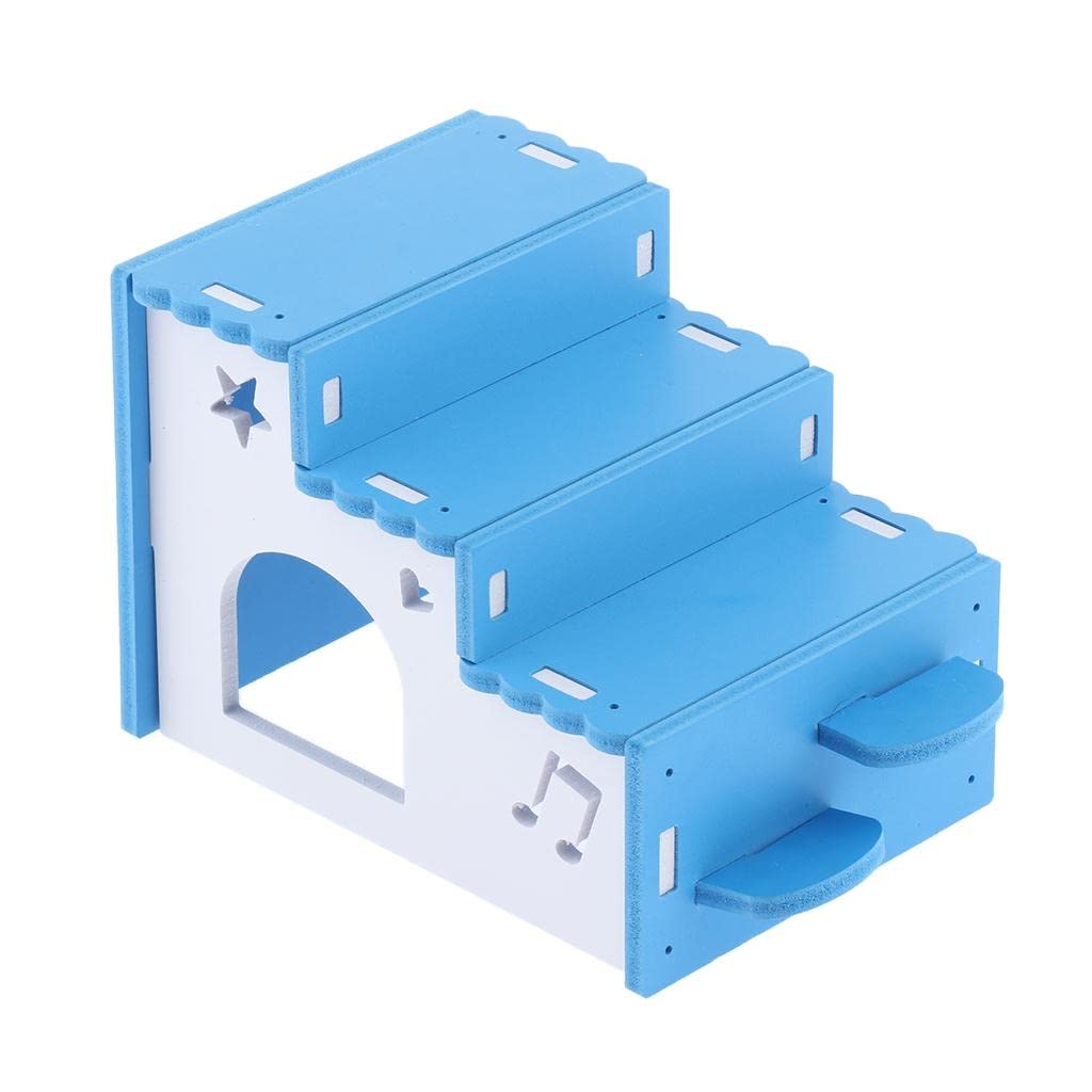 Enakshi Hamster Hideout House Wooden Living Hut Exercise Nest for Mouse