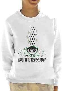 All+Every Powerpuff Girls Buttercup Abstract Triangle Art Kid's Sweatshirt