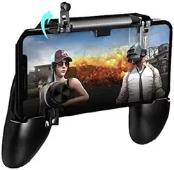 Controle para Celular com Gatilho para Jogos, Suporte de Smartphone para Games, Preto, Ergonômico, com Botões L1 R1