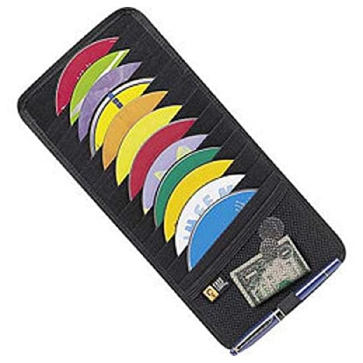 Case Logic AV-12 12-Capacity CD Visor, Black