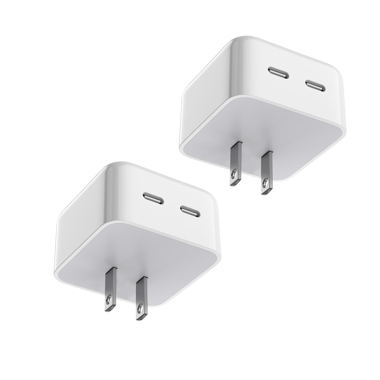Amazon.com: TrimDish Fast iPhone 15 Charger Block, 2 Pack 40W Dual