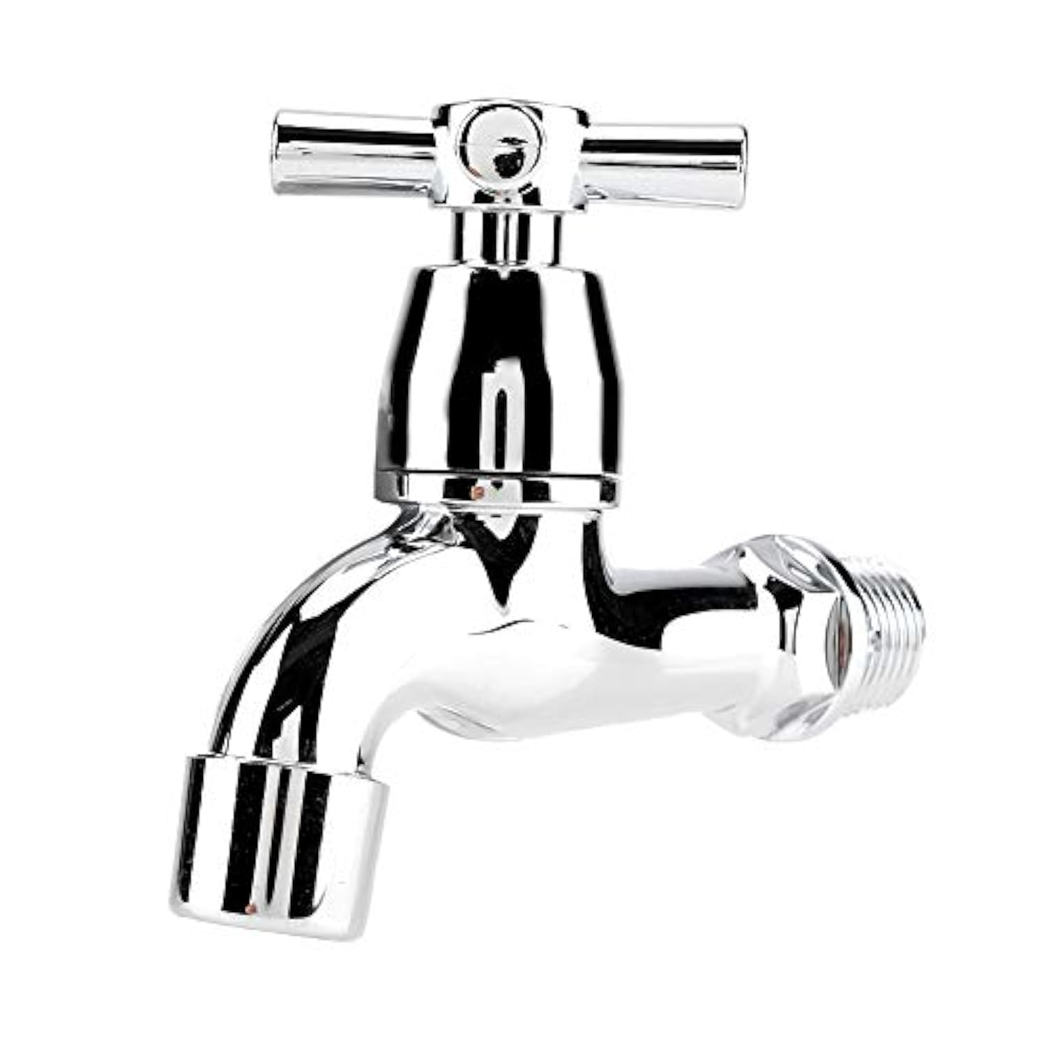 ABS Plastic Single Handle Cold Water Faucet Tap with Spout for Washing Machine Sink Basin and Plumbing Connection