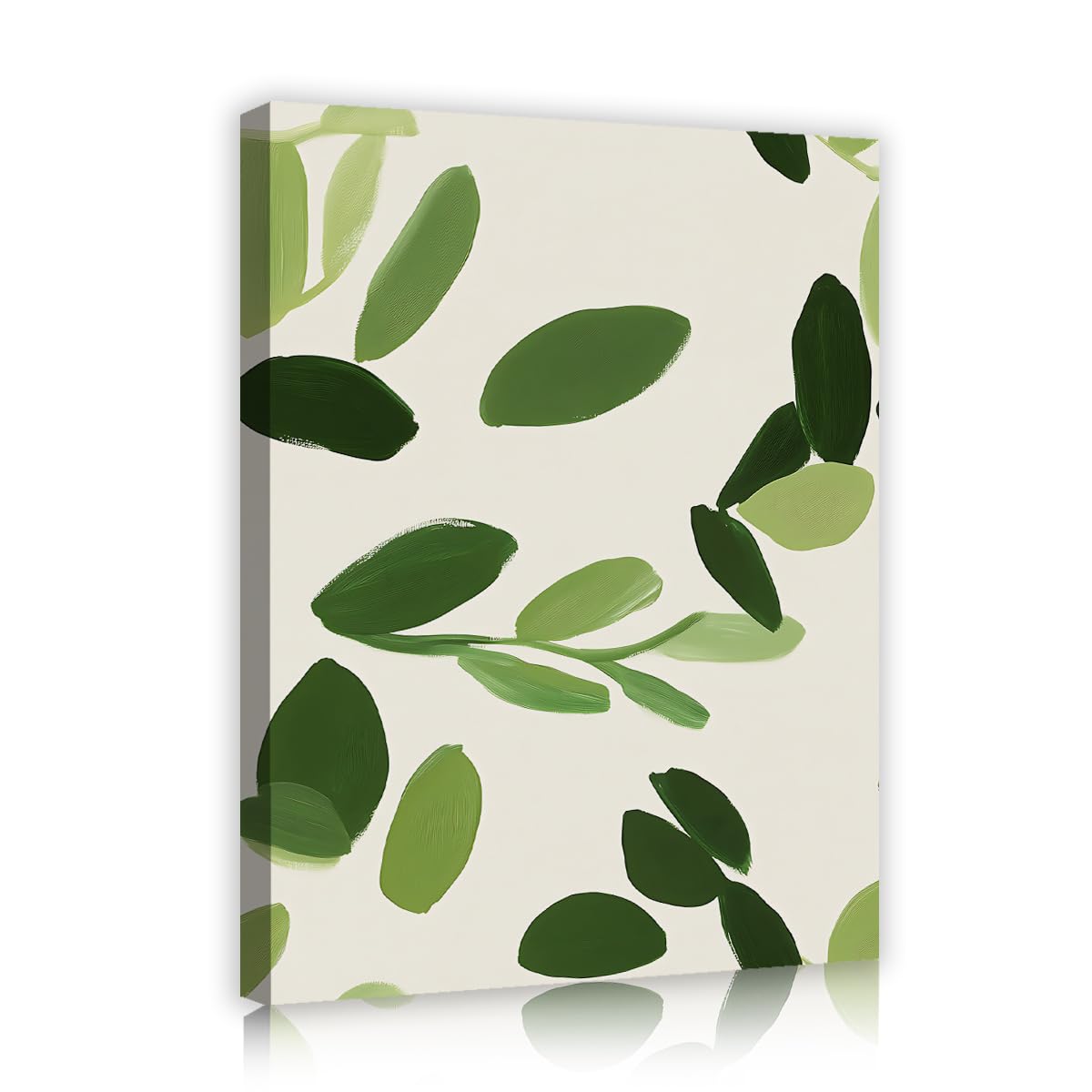 Eucalyptus Greenery Canvas Wall Art Sage Plant Poster Watercolor Leaf Prints Abstract Botanical Picture Nursery Lounge Cloakroom Modern Boho Home Decor 40x50cm