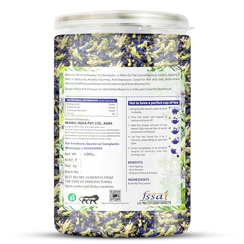 Image of BRALCON Hibiscus Flower Tea + Butterfly Blue Pea Flower + Lemongrass + Chamomile Tea - 50g Each Pack