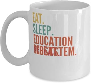 Education Ecosystem Crypto, Eat Sleep Education Ecosystem Repeat Mug 11oz, white