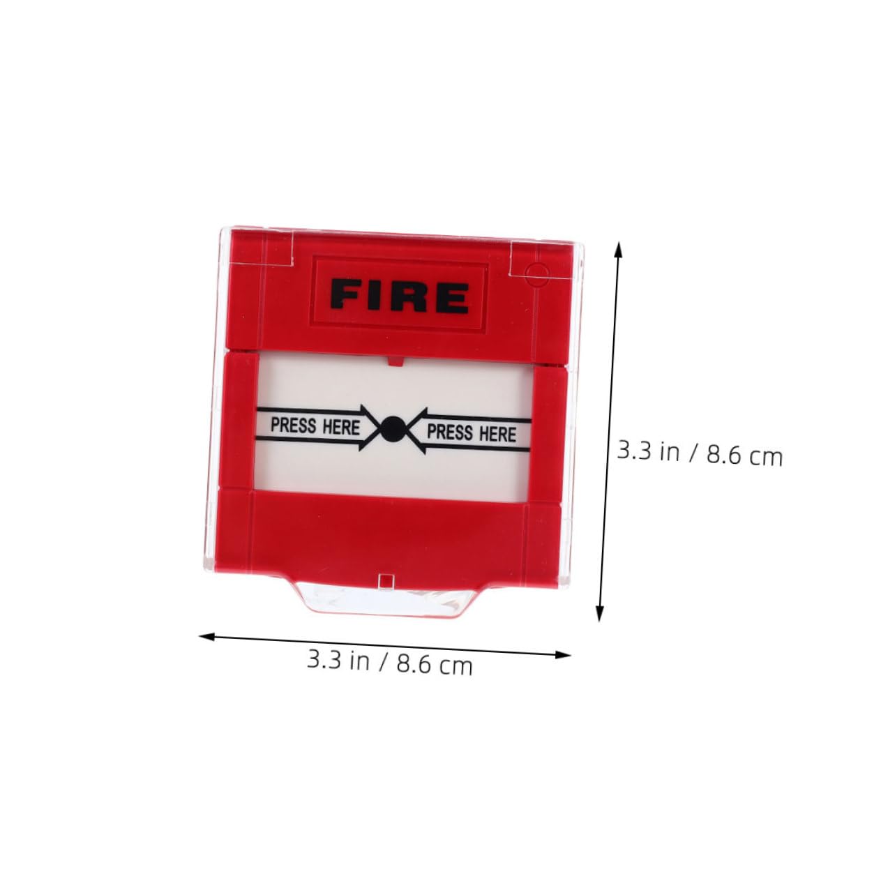 SHINEOFI 2piezas Botón Emergency Fire Switch Rojo Manual Reset para Sistema Alarma Casa Oficina Hotel Fácil Instalación y Alta Visibilidad