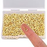 Material: Diese Schraubösen bestehen aus einer hochwertigen Legierung (versilbert), sind wasserdicht und rostfrei, haben eine lange Lebensdauer und sind nicht leicht zu verblassen.