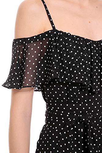 Vestido Midi Amissima Crepe Poá