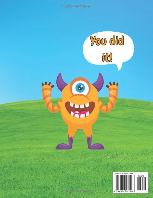 Vista 2 de My Name Is Logan Silly Monsters Personalized Tracing Practice Worksheet Workbook Learn How To Write Your Name Homeschool Preschool Pre-K