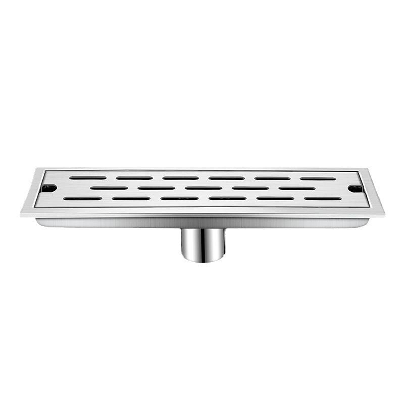 YIHANWUU Stainless Steel Rectangle Shower Drain,Linear Shower Drain with Hair Strainer,Linear Shower Floor Drain/10 * 60Cm