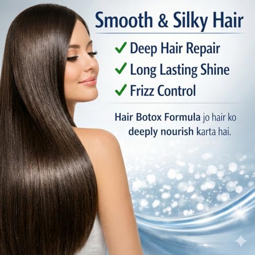 Image of HairTox shampoo and conditioner Combo with serum | sulfate and paraben free | Smoothens, Repairs & Adds Shine | HairTox Shampoo mask for Dry Damaged Frizzy & Chemically Treated Hair (250ML)