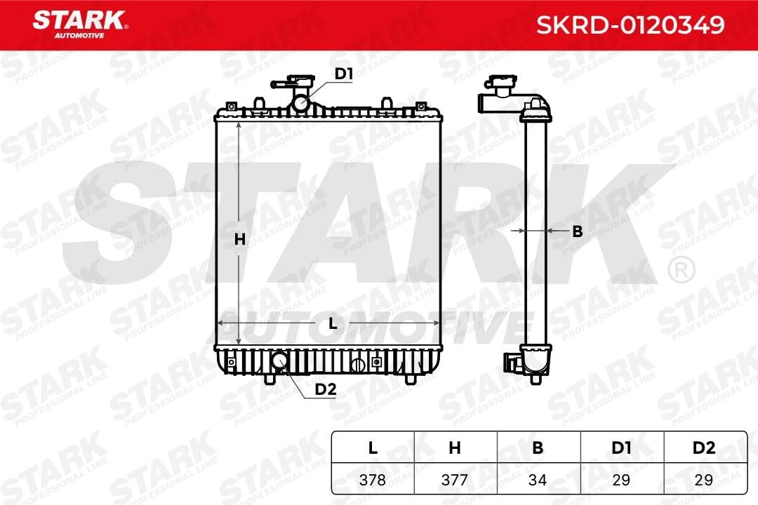 STARK Motorkühler SKRD-0120282 - Hochwertiger Kühler Für VW & Audi Modelle