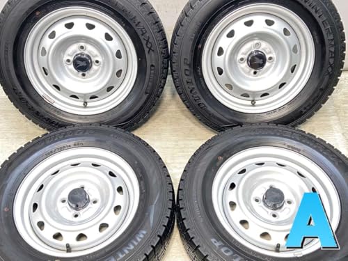 【中古スタッドレスタイヤ】4本セット DL ウィンターマックス WM02 185/70R14 / キャロウィン Ｊ9 14x5.0 100-4穴 ノートに！ 中古タイヤ W14250128044のサムネイル