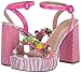 Betsey Johnson Women's Jorden Heeled Sandal, Pink Multi, 7