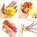 meekoo Hand Throw Streamers Colorful Confetti Poppers No Mess Streamers Fun No Clean up Poppers Paper Crackers for Christmas Party Favors Halloween Birthday Wedding Celebrations Shows(Multicolor)