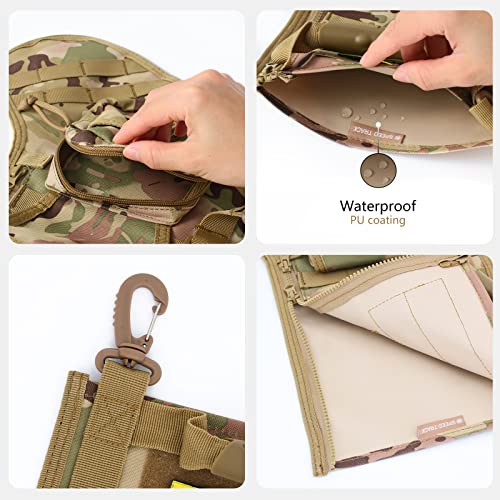 2022 Tactical Christmas Stocking, with Flag Patch MOLLE Webbing, Zip Pocket, MOLLE Clips - Image 4