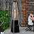 Pyramid Patio Heater,48,000 BTU Outdoor Propane Heater with Glass Tube, Propane Tall Tower Design with Wheels & One-Button Ignition for Backyard, Deck, and Commercial Use