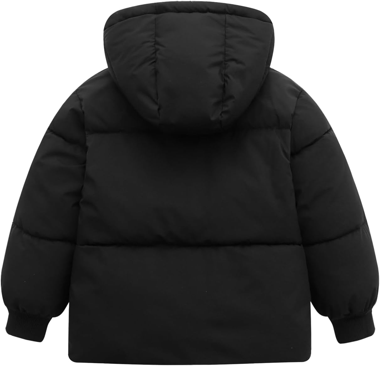 1-7 Years Baby Boys Girls Toddlers Winter Coats Hooded Puffer Jacket Down Snow Jacket Warm Fleece Coat Solid Outerwear - Image 2