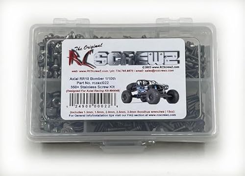 RCZAXI022 - Axial RR10 Bomber 1/10th Stainless Screw Kit