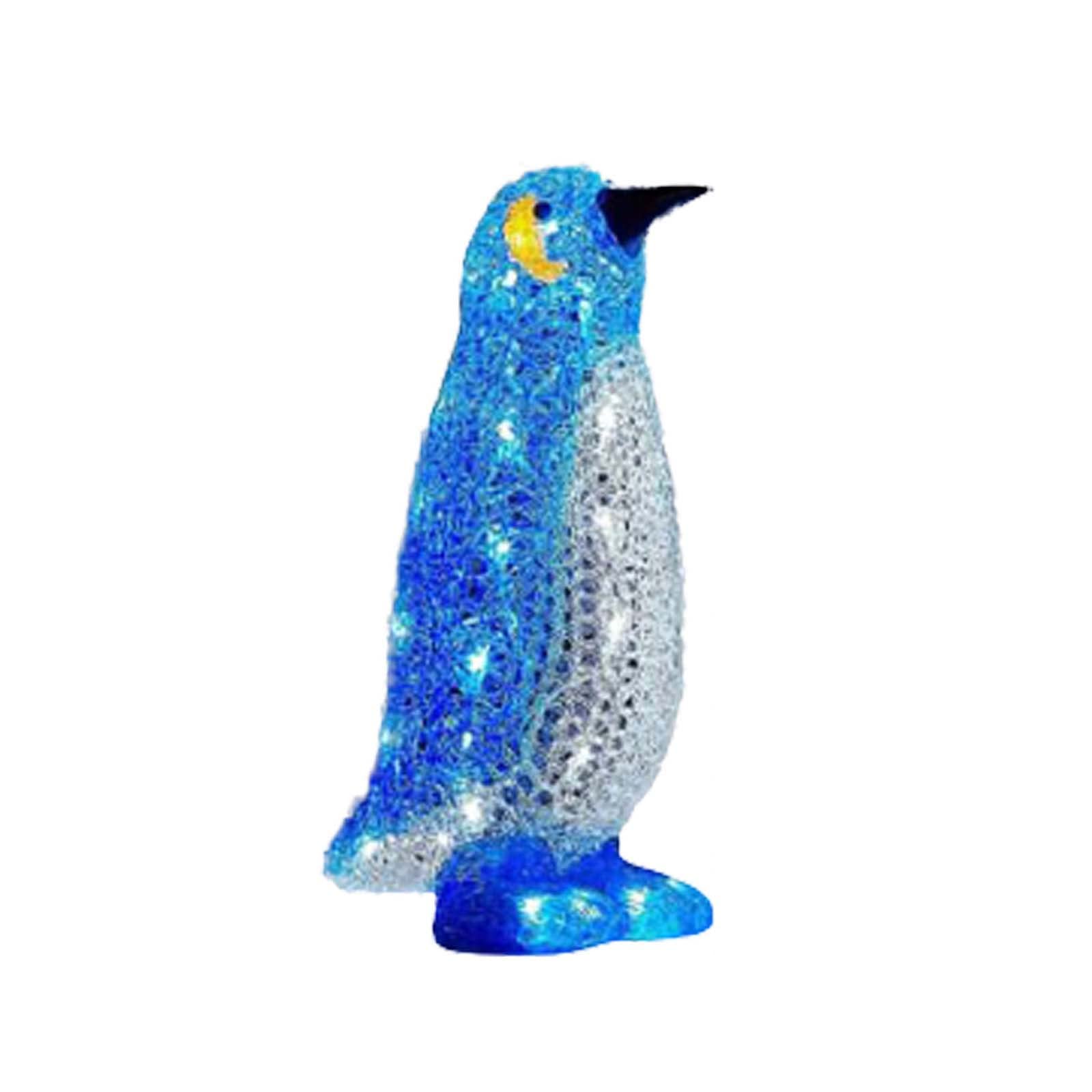 Christmas Penguin Decoration Christmas Outdoor Decorations Acrylic Ornaments Atmosphere Decoration (B, One Size)