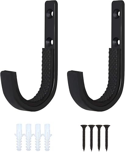 Mind and Action - Estante horizontal de metal para pistola y ganchos para escopeta para rifle y arco, almacenamiento de montaje en pared