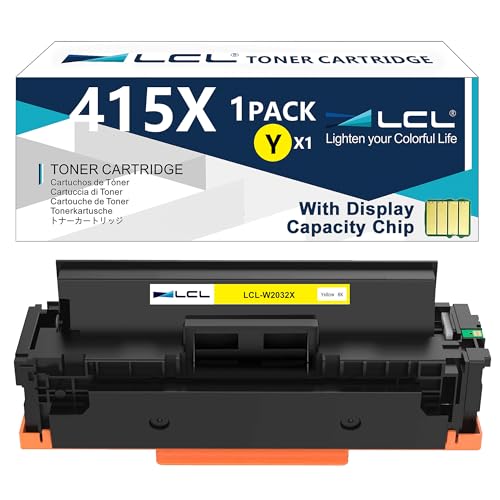 Cartouche toner 415X jaune W2032X avec puce pour des impressions laser nettes
