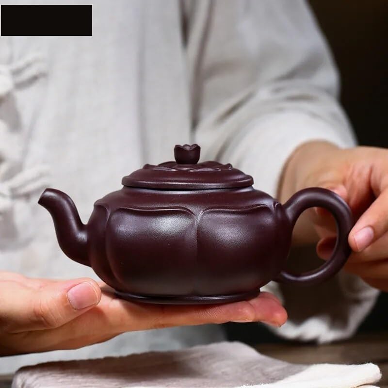 Teiera Bollitore Cinese in Argilla Viola, caffettiera Domestica di Grande capacità, teiera da Viaggio Portatile, bollitore for tè 280 ml Teiere