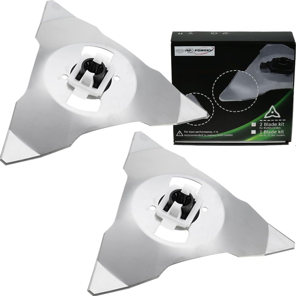 2 cuchillas de repuesto para robot cortacésped Robomow RS-, serie RC, acero inoxidable