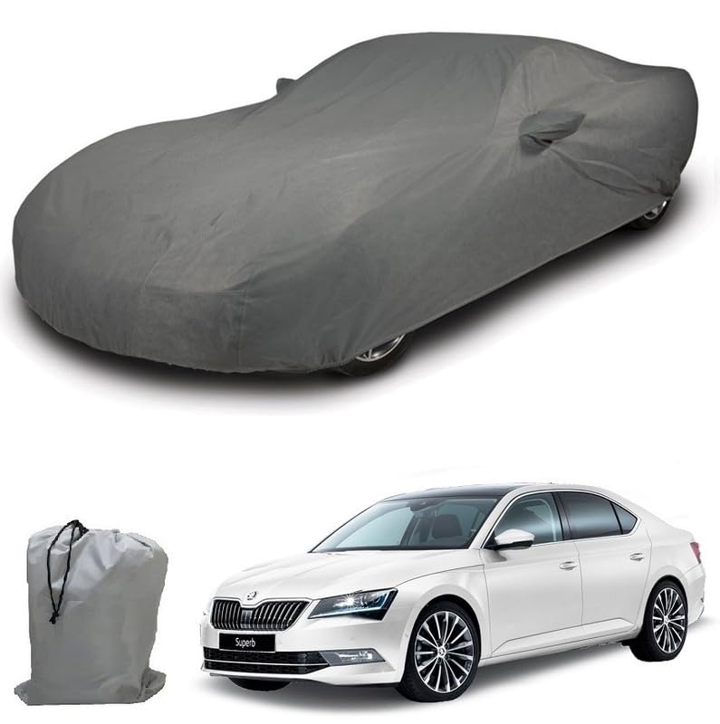 Image of ARCUATE Triple Layer Custom fit Car Body Cover for Skoda Octavia VRS |Top Layer Dustrproof | Middle Layer Waterproof | Bottom Layer Scratch Protection | Outdoor Indoor Fabric