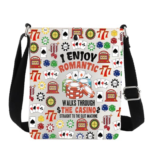 G2TUP Casino Crossbody Bag Slot Machine Gifts Gambling Money Bag Gambler Shoulder Bag Vegas Vacation Travel Bag