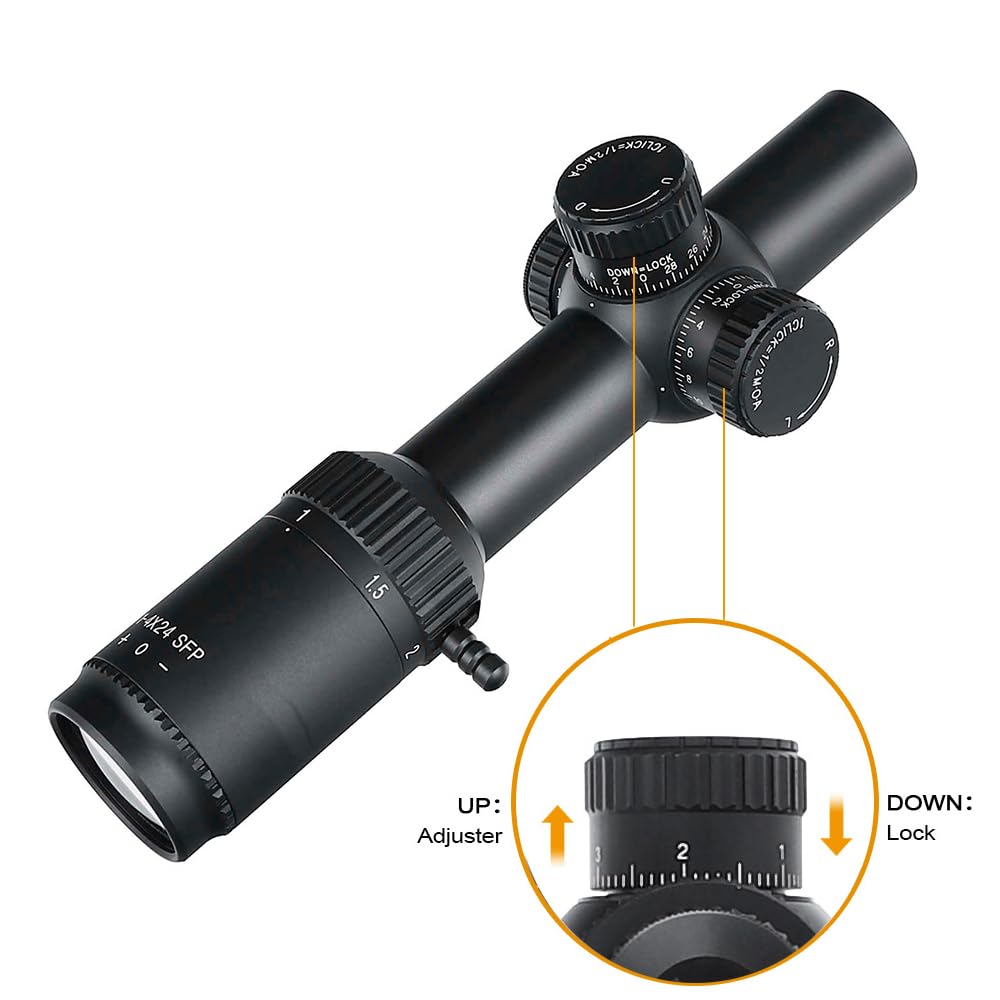 Amazon.co.jp: ohhunt 1-4x24スコープ1-4x LVPOスコープ第二焦点平面