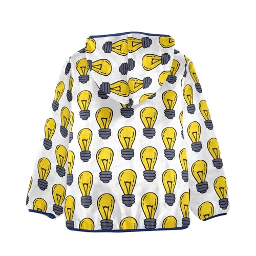 Bulbs Toddler Fleece Jacket Baby Boys Hooded Zipper Long Sleeve Thick Warm Outerwear 3-10 Years2