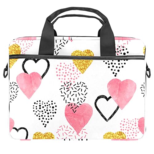 Sac à bandoulière pour ordinateur portable 13 à 14.5 pouces à motif palmier multicolore