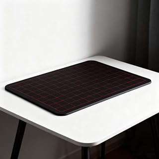 Writing Tablet with Silicone Base - A4 Size Note Pads in Grid & Black Colors, Reusable Writing Surface for Notes