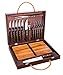 Produktbild Tramontina 29899/288 Grillkoffer Grillbesteck Set, 16-teilig, BBQ-Koffer, Grillset mit Steakbesteck, Tranchierbrett, Tranchiergabel und Tranchiermesser, Edelstahl AISI 420, Echtholz, Mehrfarbig