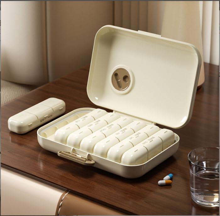 7-Day Pill Case Organizer with 3 Compartments Per Day Reminder Storage, Weekly Medicine Box for Vitamins, Tablets & Supplements, Convenient Travel-Friendly Daily Dose Management Solution-image-14