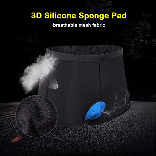 Roupa interior de ciclismo, Andoer Cuecas de ciclismo masculino/feminino Calções de bicicleta acolch