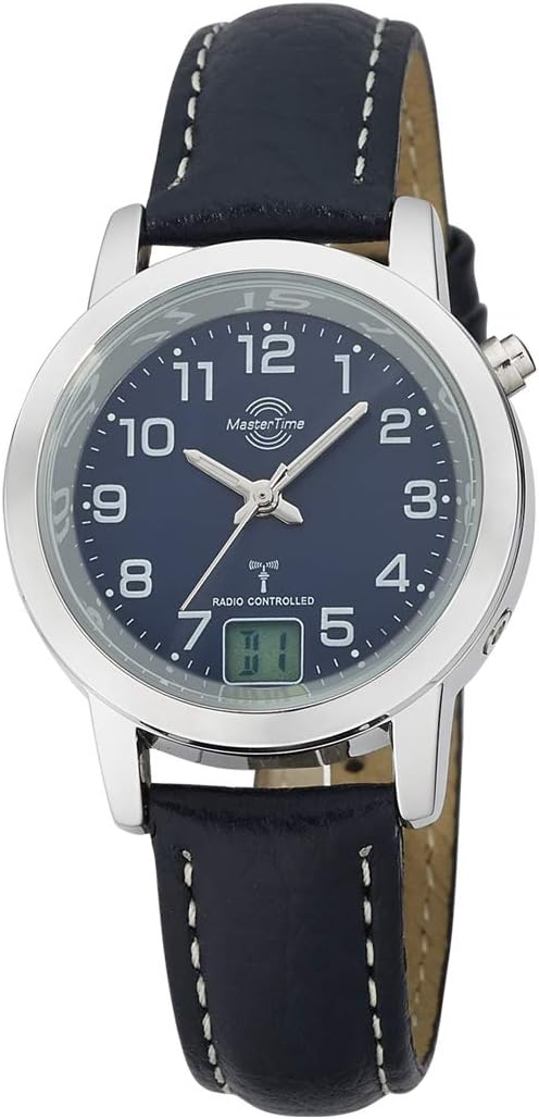 Master Time Herren Funk Uhr - Analog-Digital Mit Lederarmband MTGA-10958-32L