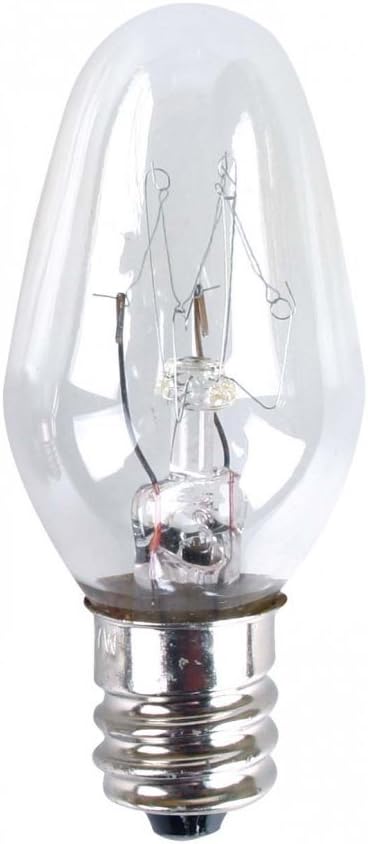 Eveready Twin Pack Spare Bulbs, E12 (12mm Thread Diameter) 7w 220-240v AC, for use Night Light-See Note, White, 7 W