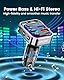 LENCENT Bluetooth FM Transmitter, Bluetooth 5,3, PD 30W & QC3.0 Schnellladegerät, Hi-Fi Musik klares Telefonieren, Auto Adapter Transmitter für Auto Radio, Freisprecheinrichtung