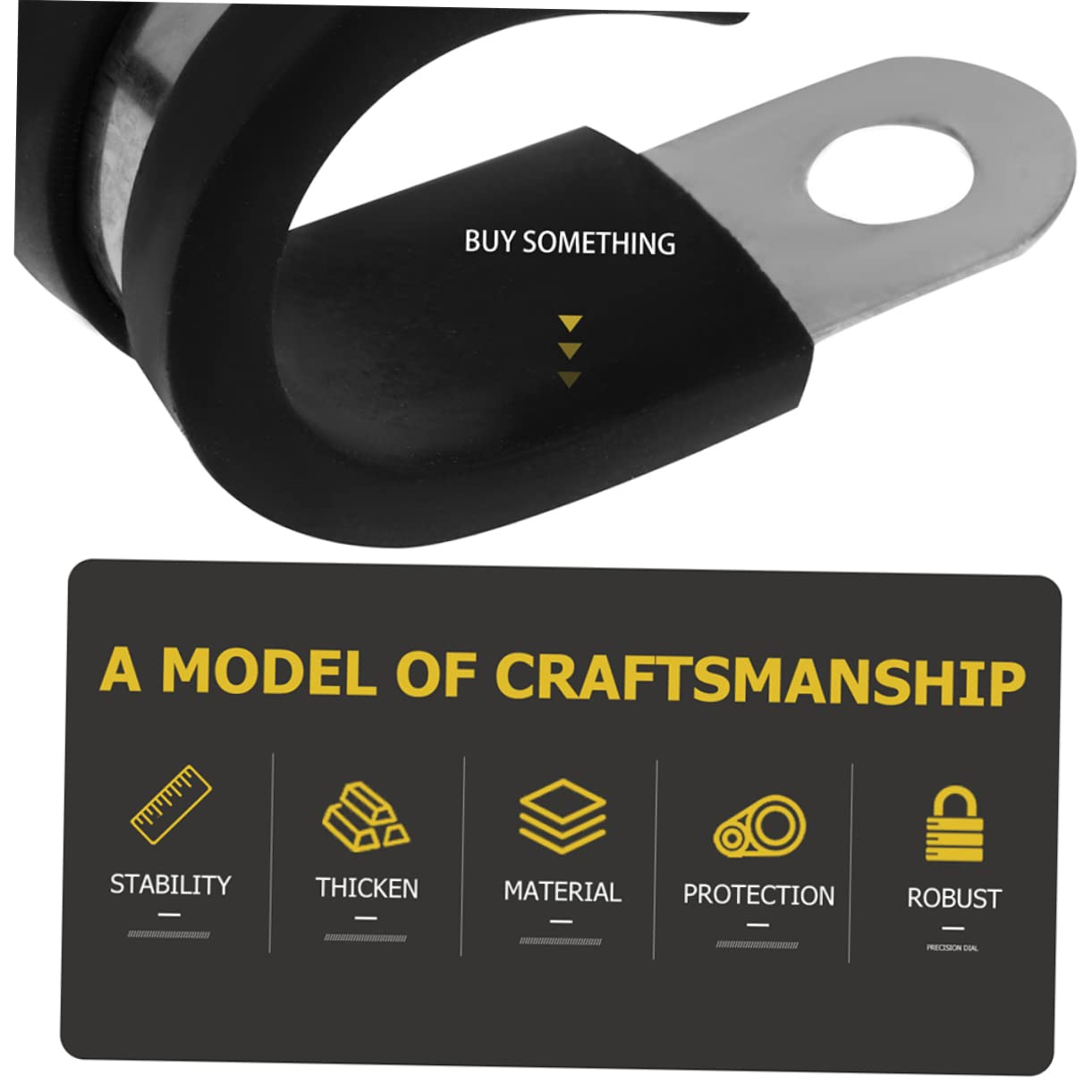 LALAFINA Stainless Steel Wire Cord Installation Clamps Rubber Sleeve Throat Hose Cable Clips Assortment Kit