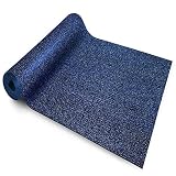 Zerbino Ingresso Esterno - Interno ad Uso Intensivo - Tappeto Cattura Sporco, Drenante, Antiscivolo, a Metraggio in 8 colori - 120x100cm - blu