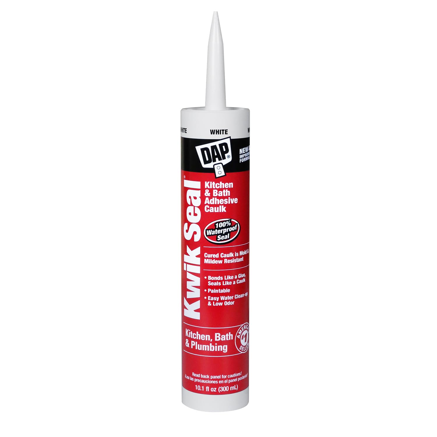 Dap Kwik Seal Kit&Bath Caulk White 10.1oz