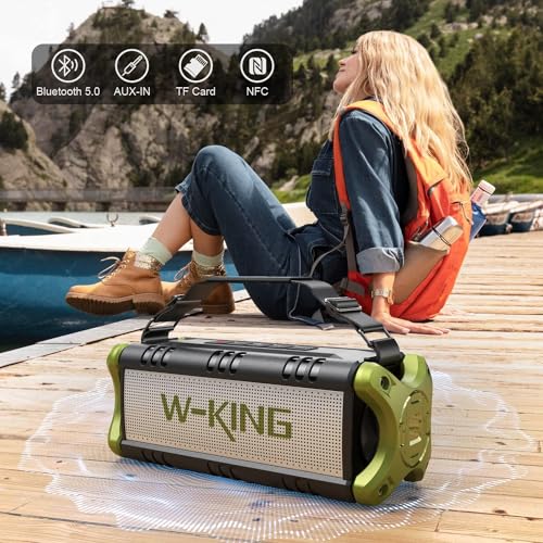 W-King D8 Bluetooth Speaker, 90W Peak 50W Rms Portable Speakers Bluetooth Wireless Loud thumb #7