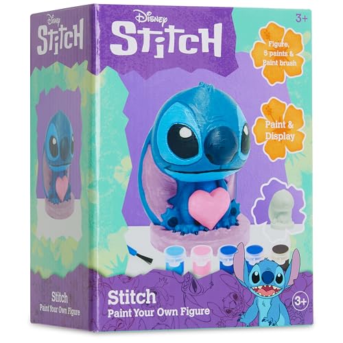 Disney Stitch Kit de Pintura para Niños, Pinta Tu Propia Figura (Multi Stitch - 1 Pack)
