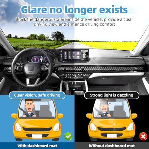 Image of Dash Cover Mat for Honda Accord 2023 2024 2025 2026 Non-Slip Dashboard Cover Mat Sunshade UV Rays Protector Interior Accessories