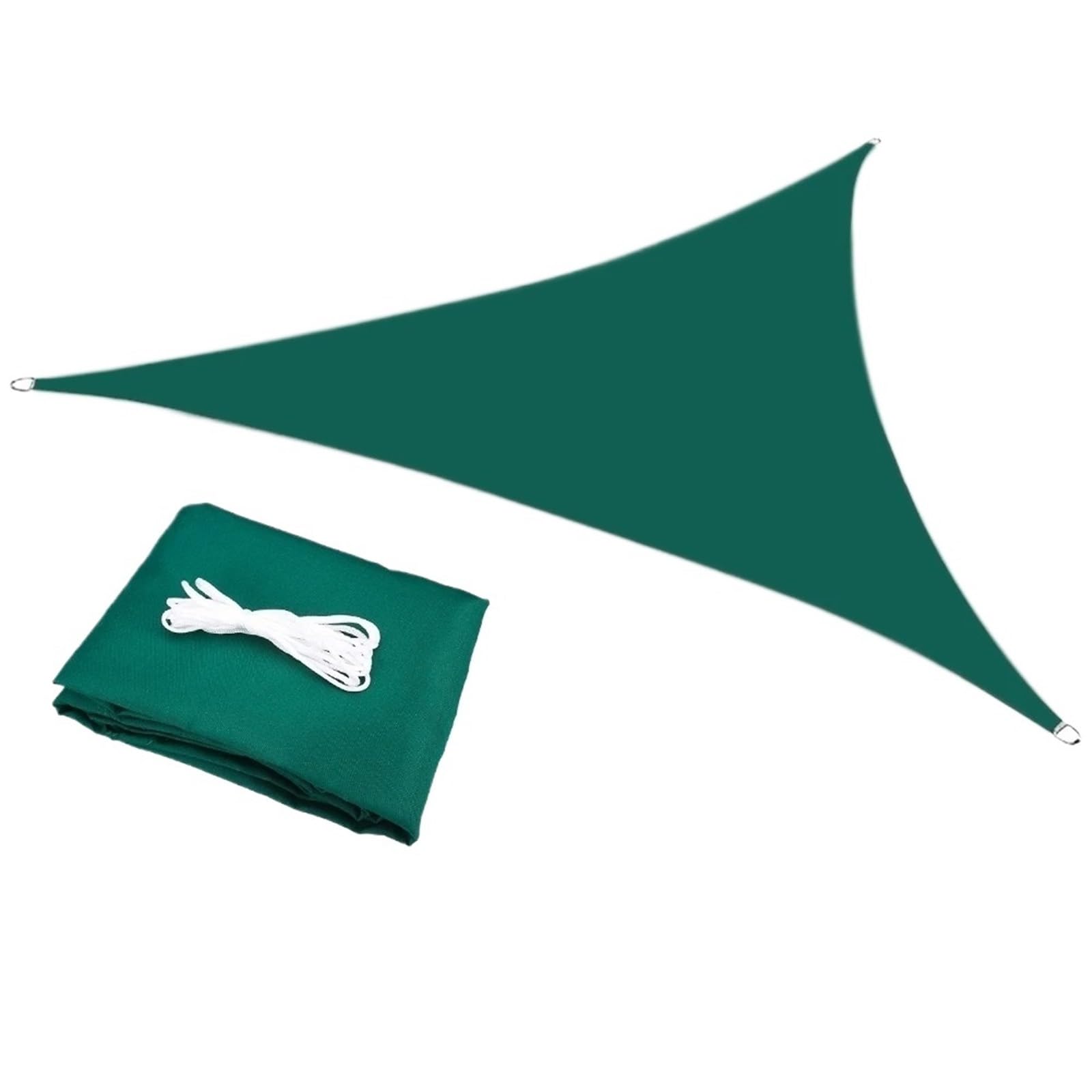 Voile D'Ombrage Triangulaire Voile d'ombrage Triangulaire imperméable et Anti-UV for terrasse, Jardin, Camping, Tente(Green,3.6X3.6X3.6M)